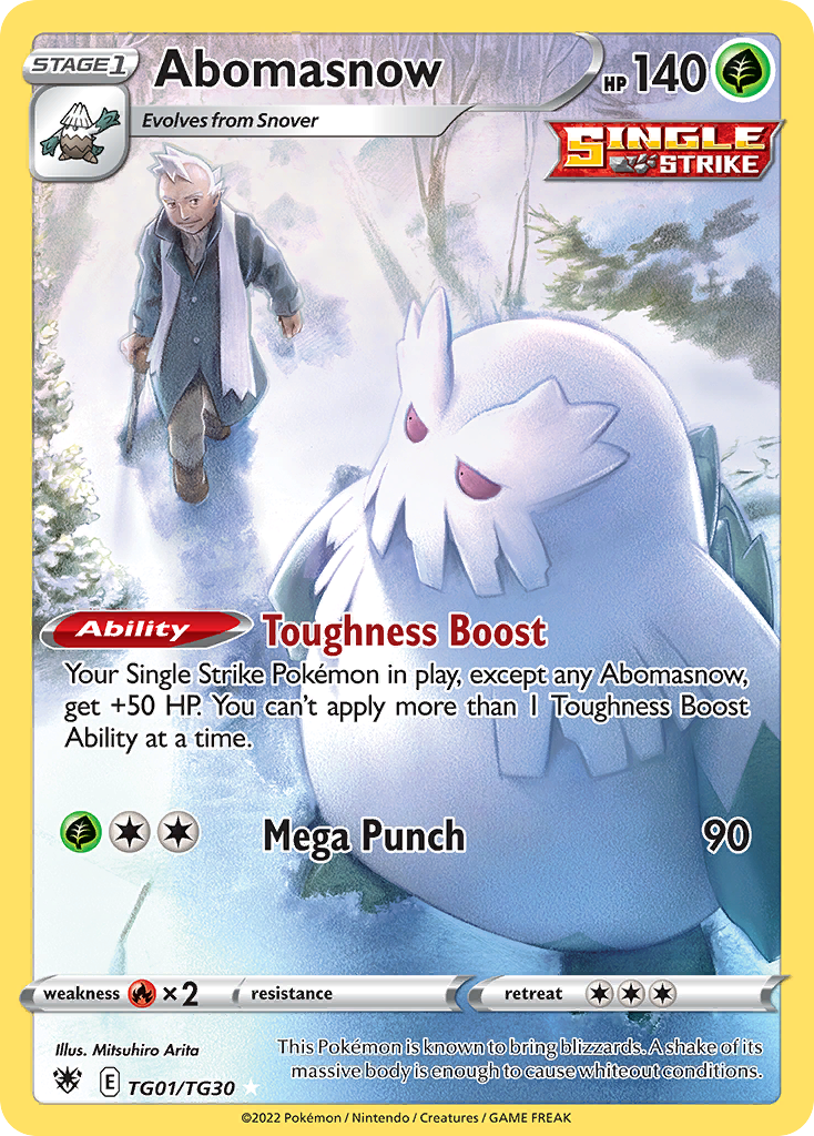 Abomasnow – Astral Radiance Trainer Gallery TG01/TG30 Pokémon card