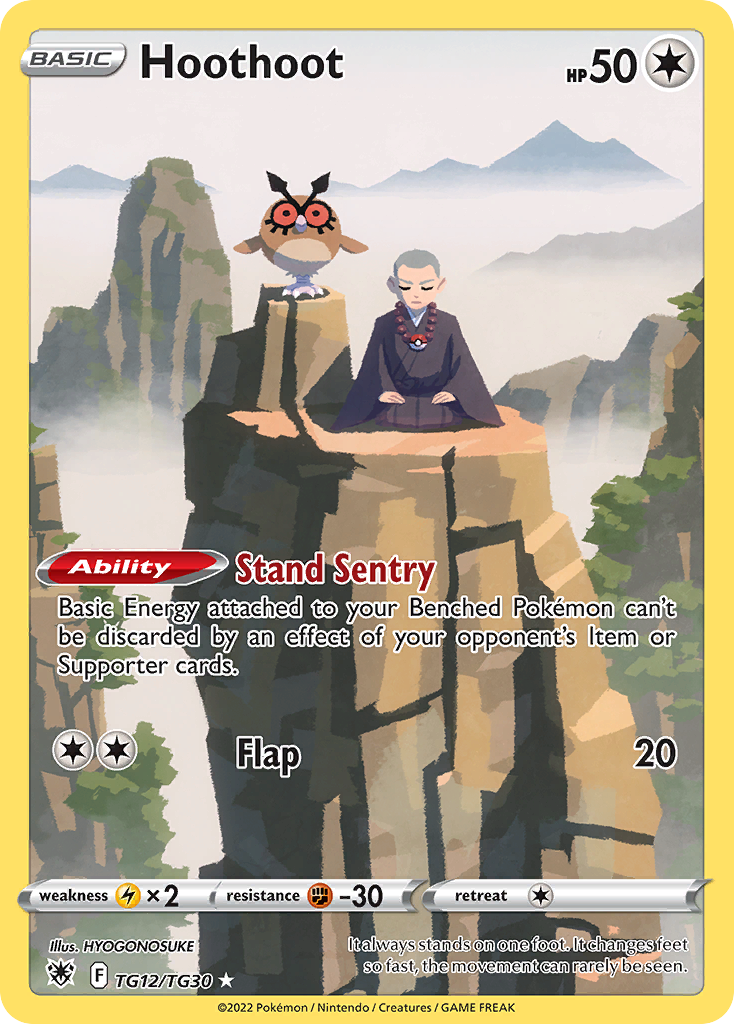 Hoothoot – Astral Radiance Trainer Gallery TG12/TG30 Pokémon card