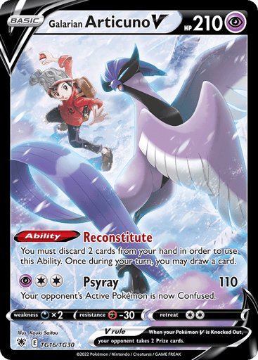 Galarian Articuno V - Astral Radiance Trainer Gallery TG16