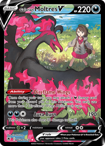 Galarian Moltres V - Astral Radiance Trainer Gallery TG20