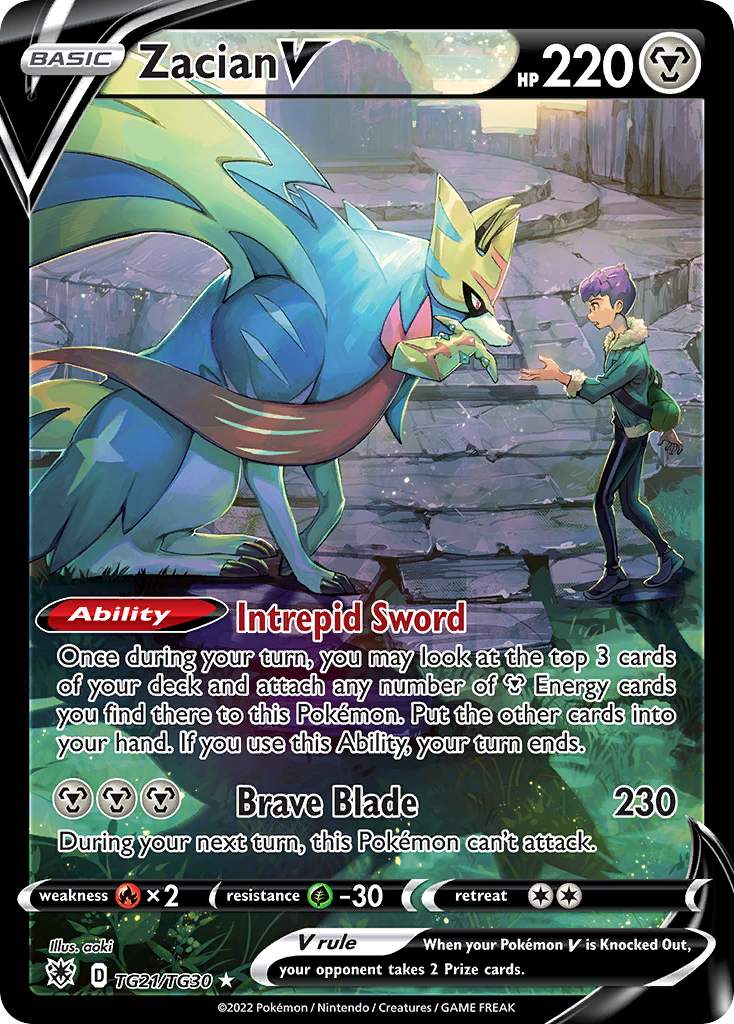 Zacian V – Astral Radiance Trainer Gallery TG21/TG30 Pokémon card