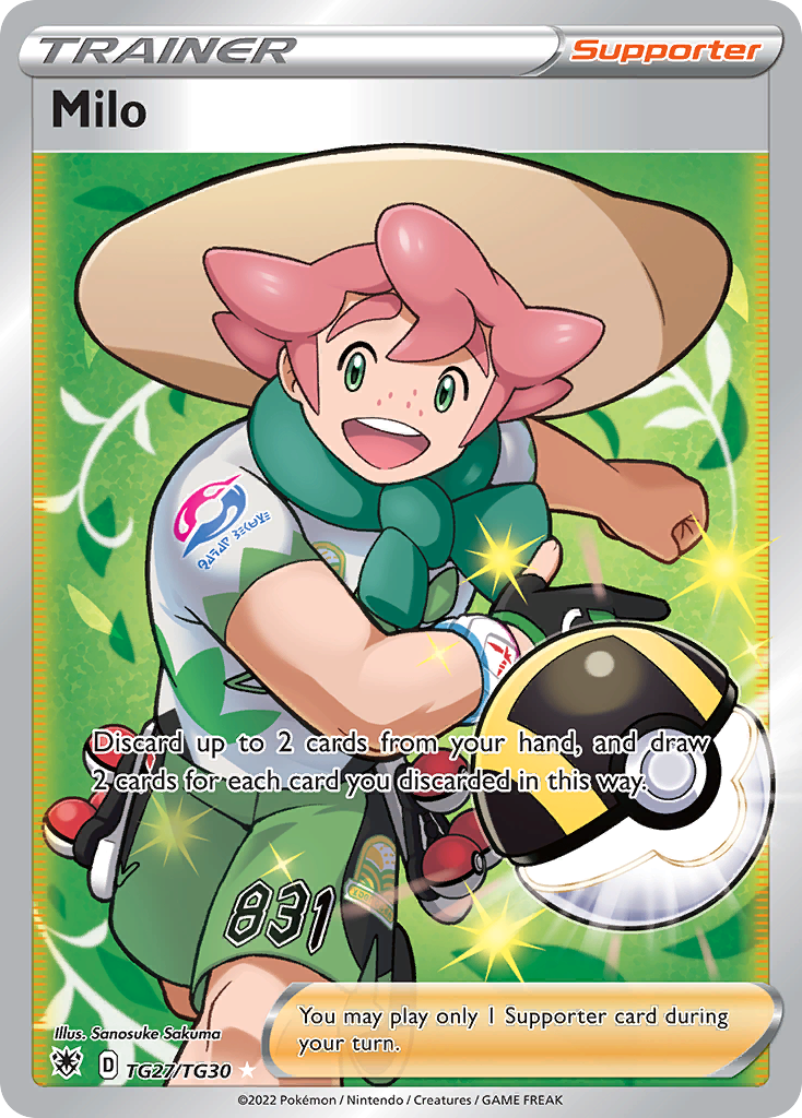 Milo – Astral Radiance Trainer Gallery TG27/TG30 Pokémon card