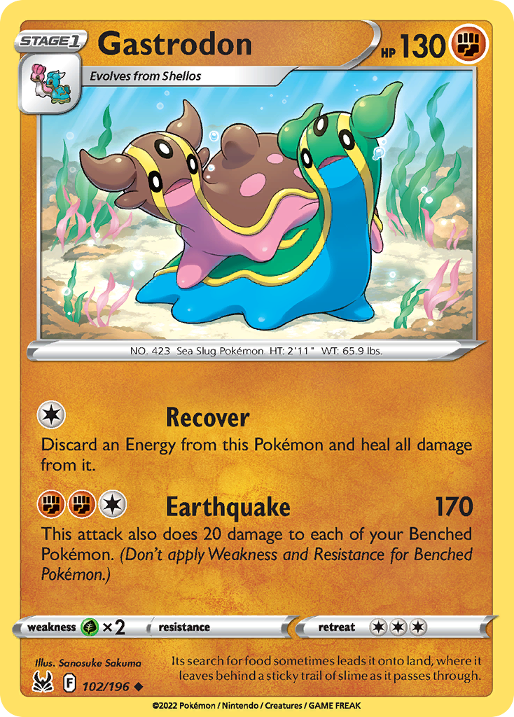 Gastrodon – Lost Origin 102/196 Pokémon card