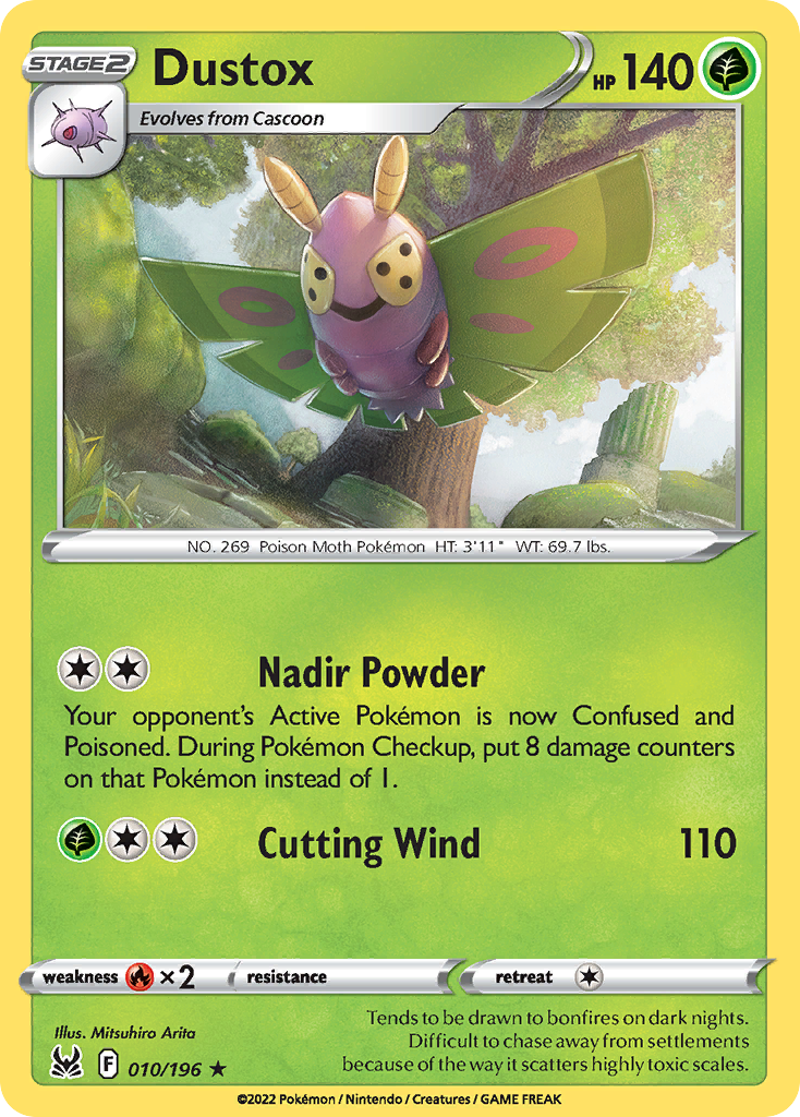 Dustox – Lost Origin 010/196 Pokémon card