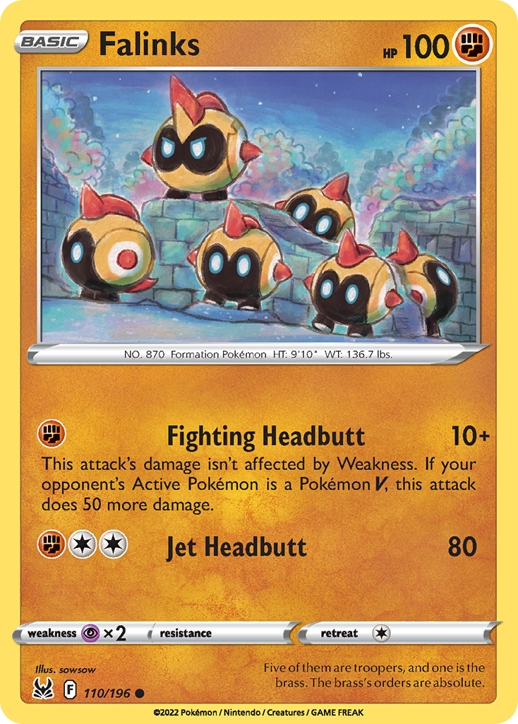 Falinks – Lost Origin 110/196 Pokémon card