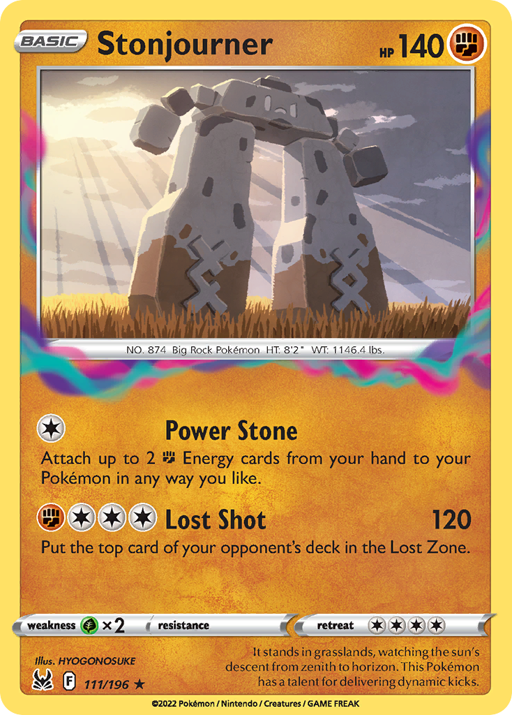 Stonjourner – Lost Origin 111/196 Pokémon card