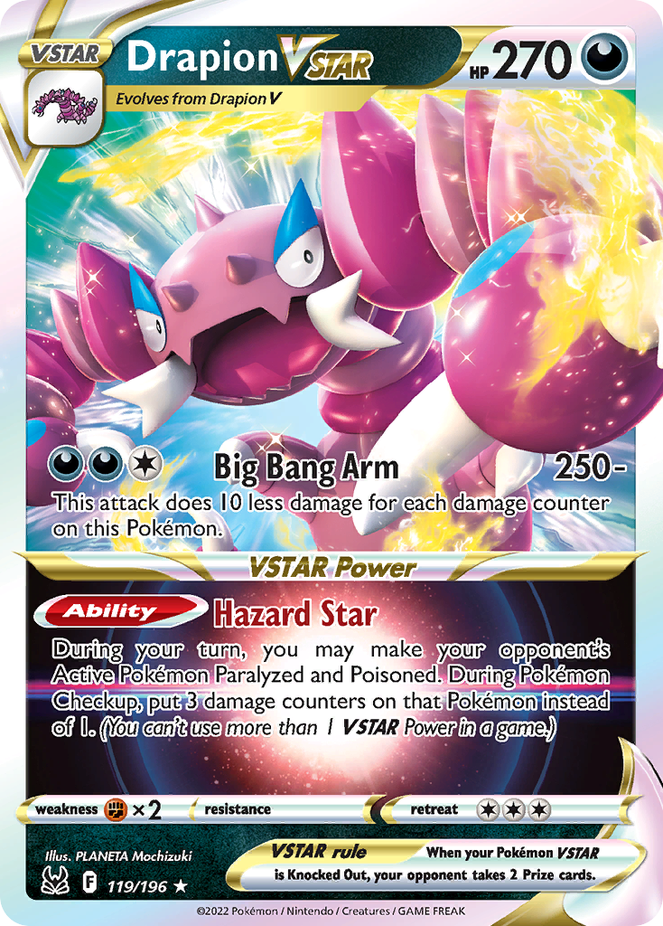 Drapion VSTAR – Lost Origin 119/196 Pokémon card