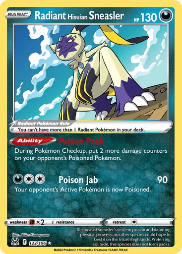 Radiant Hisuian Sneasler - Lost Origin 123