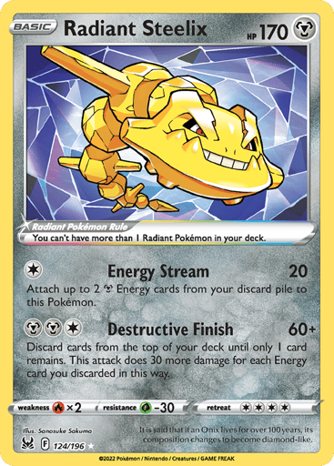 Radiant Steelix - Lost Origin 124