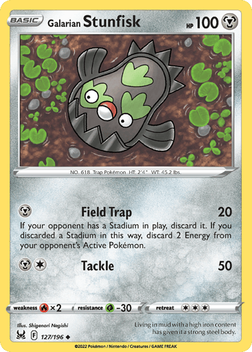 Galarian Stunfisk - Lost Origin 127