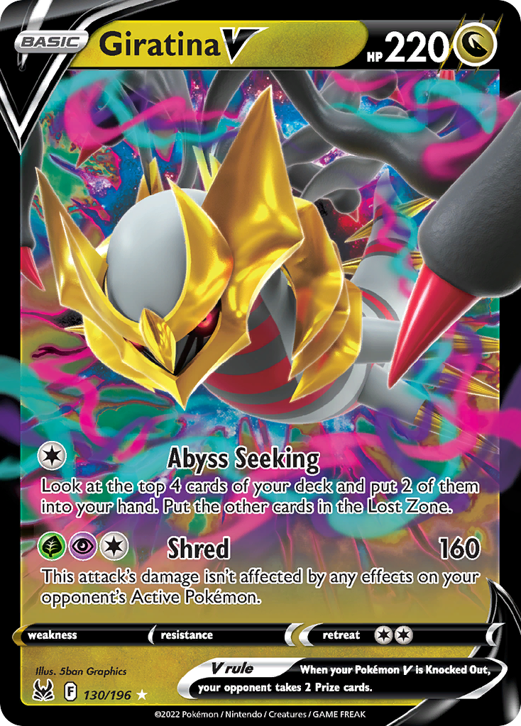 Giratina V – Lost Origin 130/196 Pokémon card