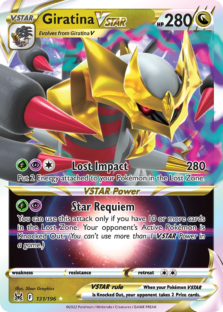 Giratina VSTAR – Lost Origin 131/196 Pokémon card