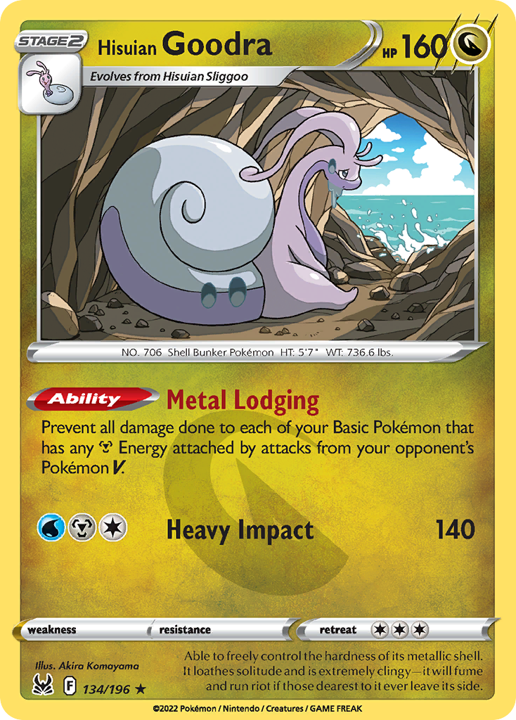Hisuian Goodra – Lost Origin 134/196 Pokémon card
