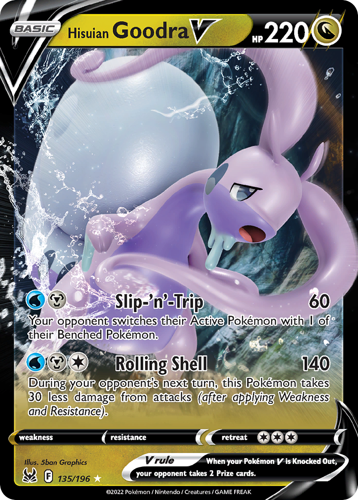 Hisuian Goodra V – Lost Origin 135/196 Pokémon card