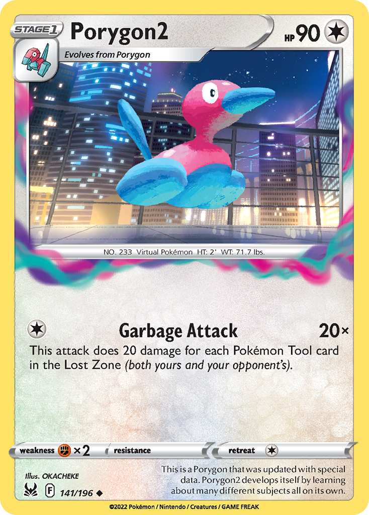 Porygon2 – Lost Origin 141/196 Pokémon card