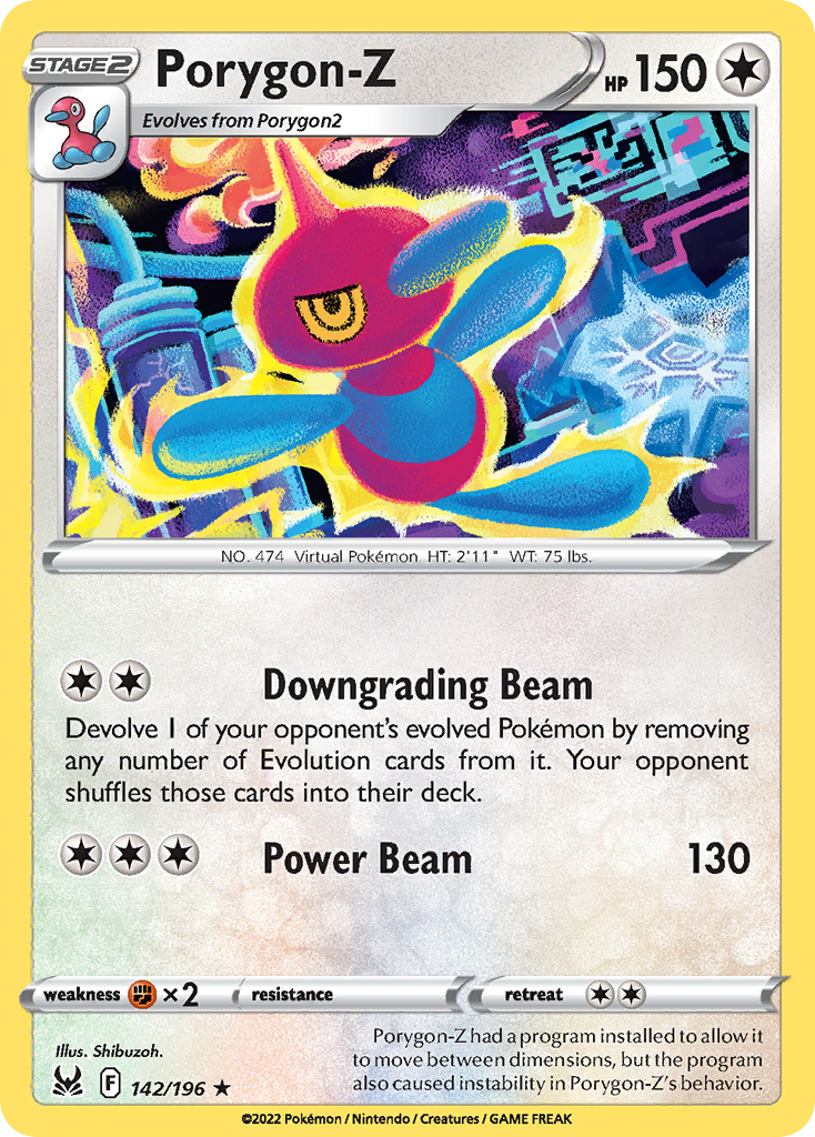Porygon-Z – Lost Origin 142/196 Pokémon card