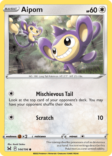Aipom - Lost Origin 144