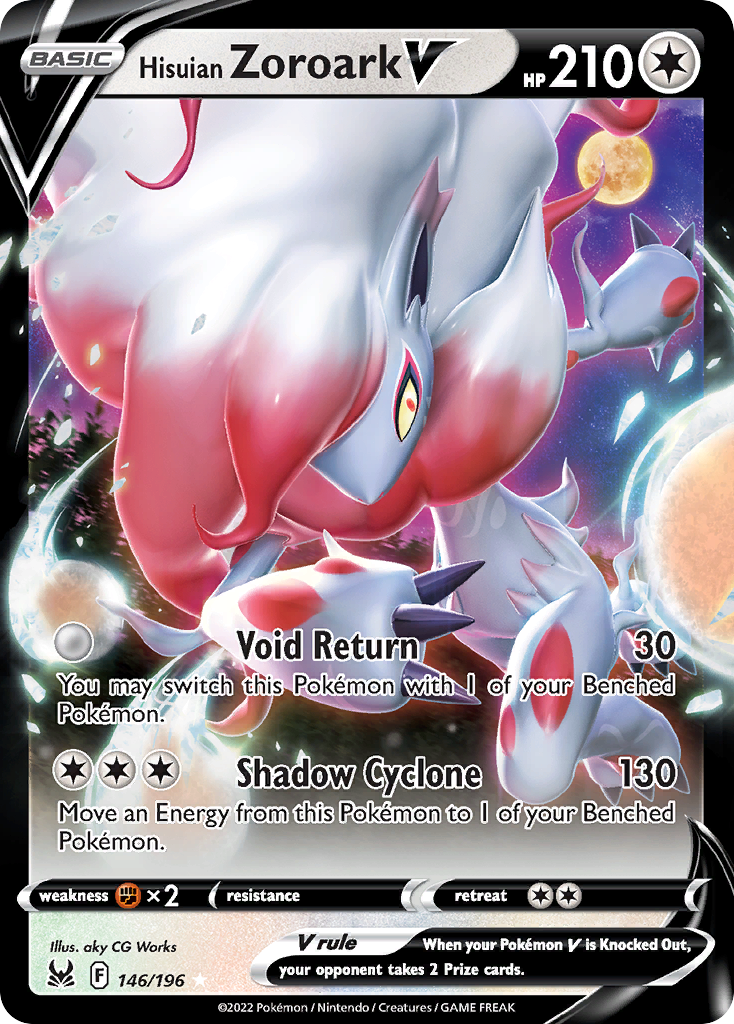 Hisuian Zoroark V – Lost Origin 146/196 Pokémon card