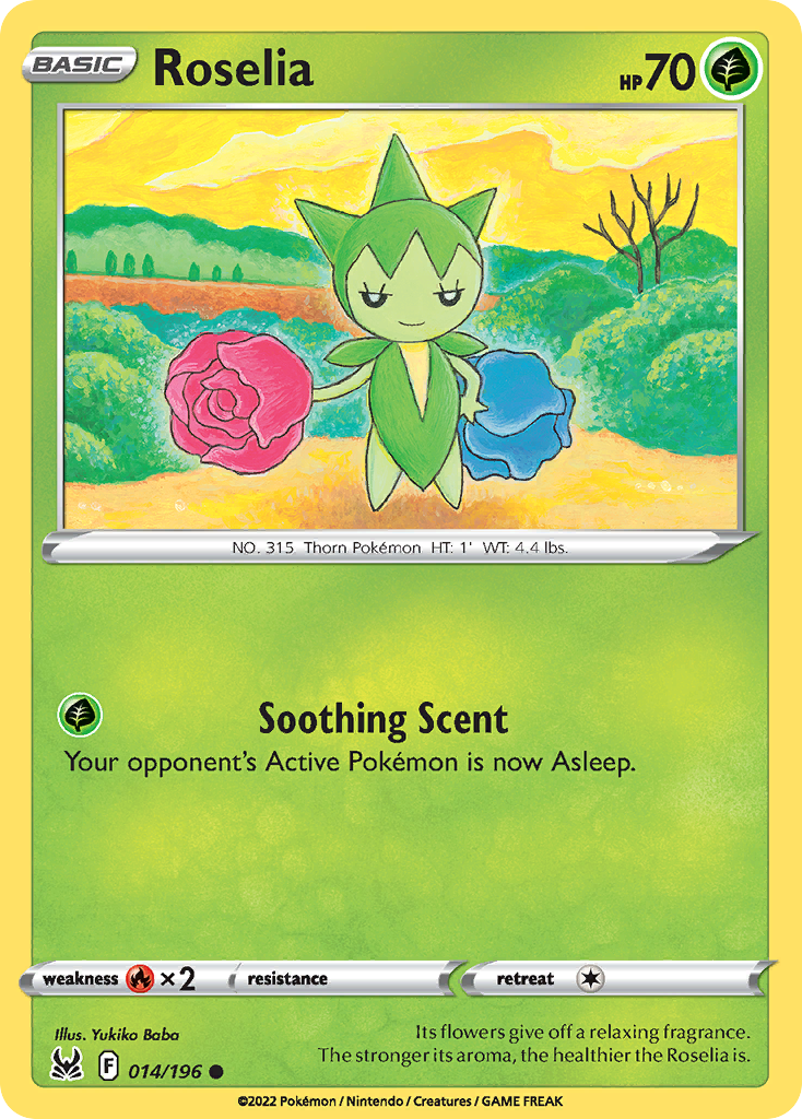 Roselia – Lost Origin 014/196 Pokémon card