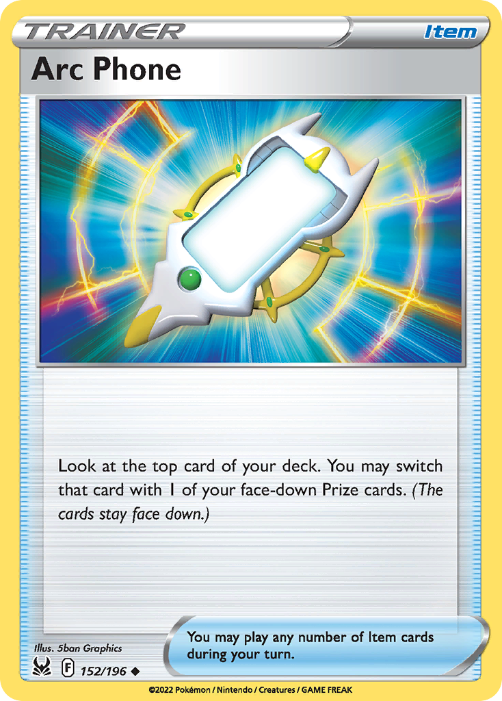 Arc Phone – Lost Origin 152/196 Pokémon card
