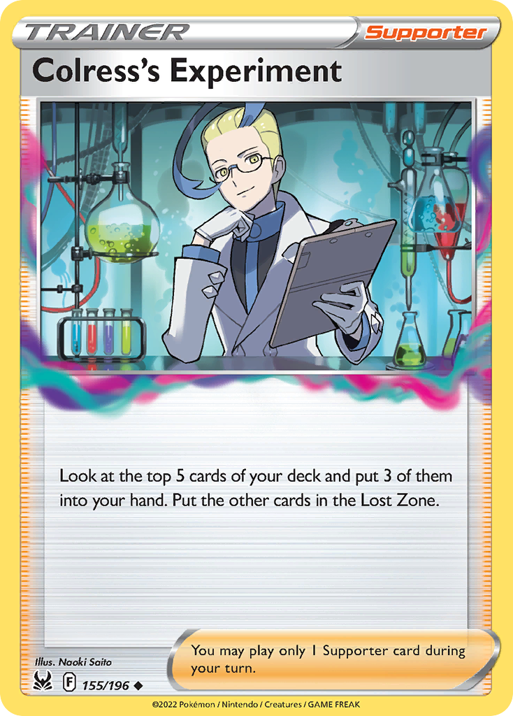 Colress's Experiment – Lost Origin 155/196 Pokémon card
