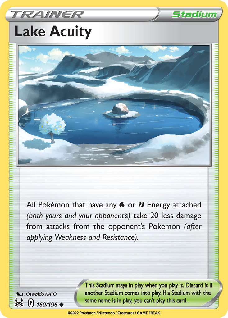 Lake Acuity – Lost Origin 160/196 Pokémon card
