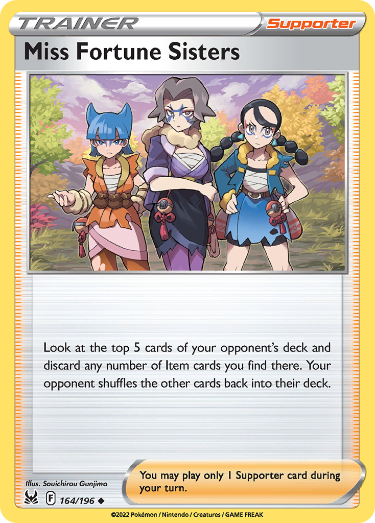 Miss Fortune Sisters – Lost Origin 164/196 Pokémon card