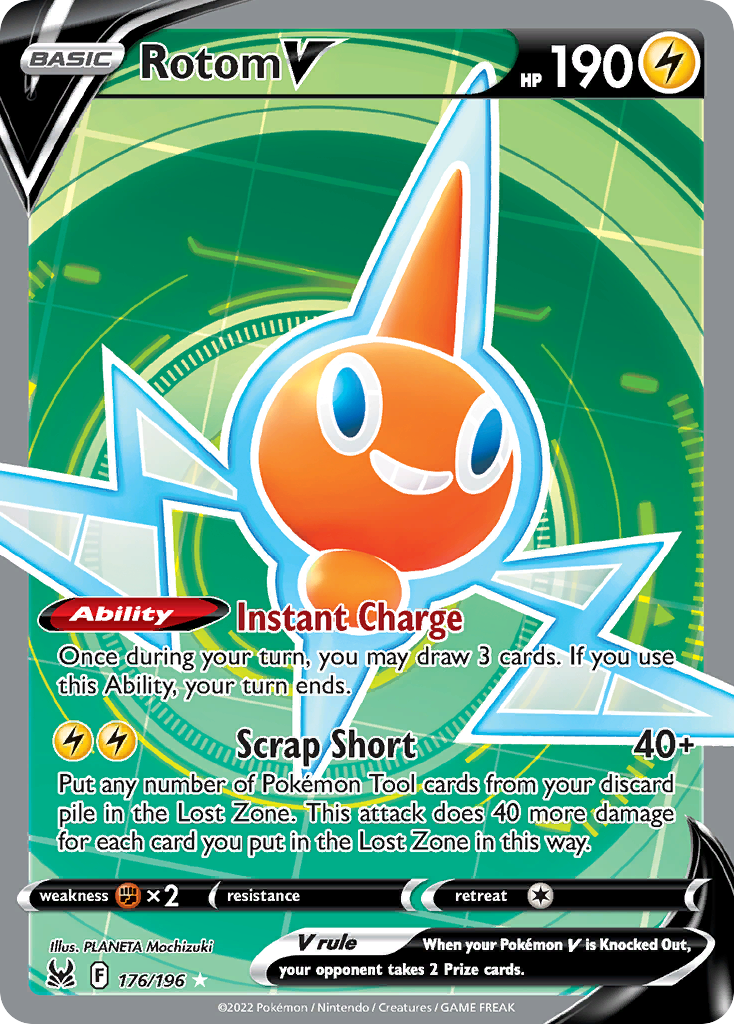 Rotom V – Lost Origin 176/196 Pokémon card