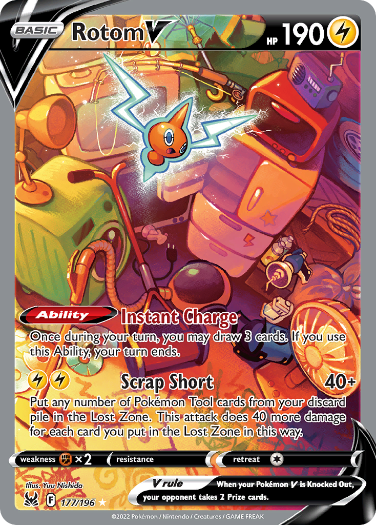 Rotom V – Lost Origin 177/196 Pokémon card