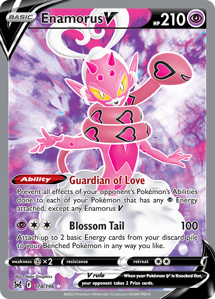 Enamorus V – Lost Origin 178/196 Pokémon card
