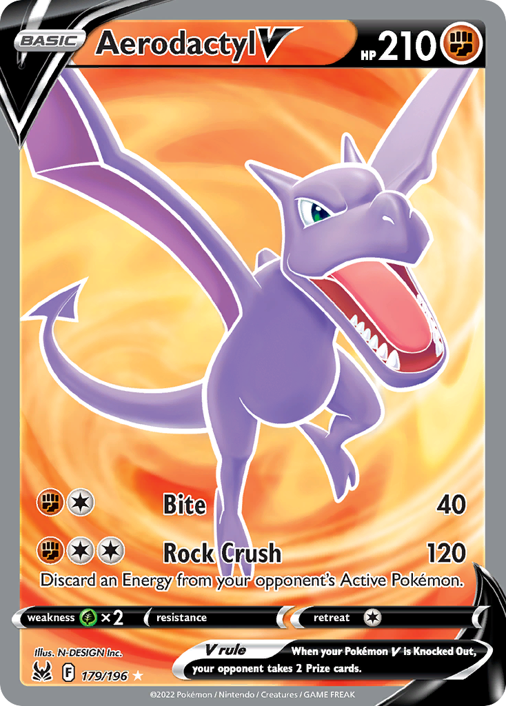 Aerodactyl V – Lost Origin 179/196 Pokémon card