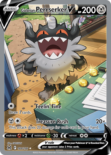 Galarian Perrserker V - Lost Origin 184
