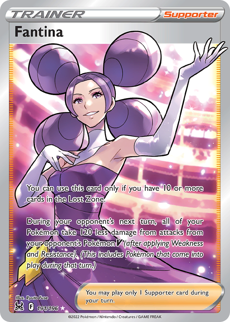 Fantina – Lost Origin 191/196 Pokémon card