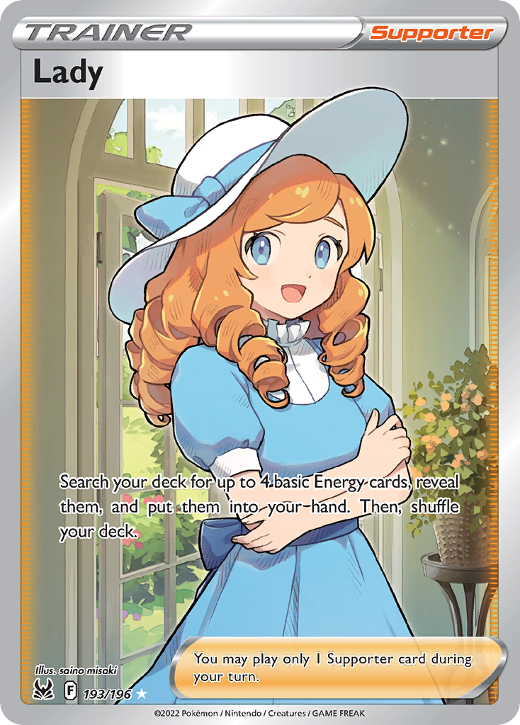 Lady – Lost Origin 193/196 Pokémon card