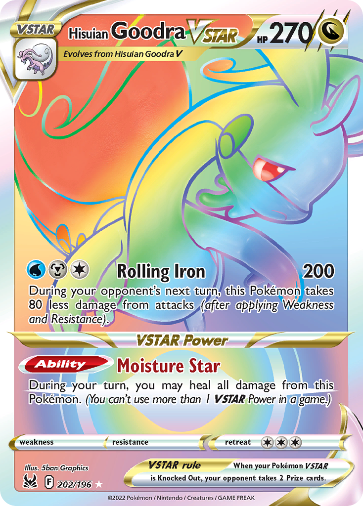 Hisuian Goodra VSTAR – Lost Origin 202/196 Pokémon card
