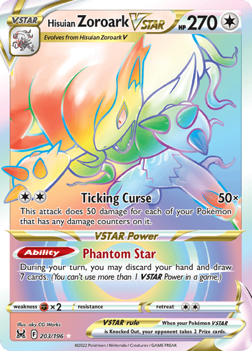 Hisuian Zoroark VSTAR - Lost Origin 203