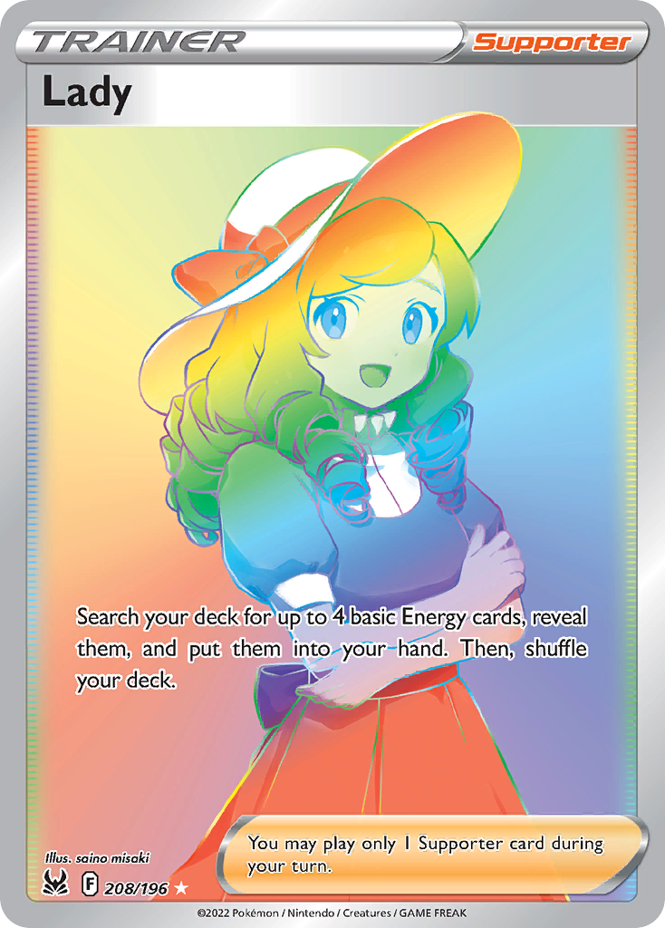 Lady – Lost Origin 208/196 Pokémon card