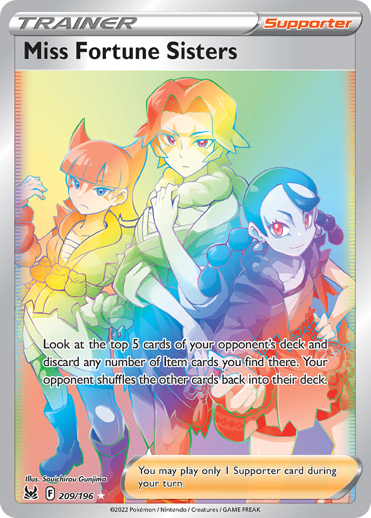Miss Fortune Sisters – Lost Origin 209/196 Pokémon card