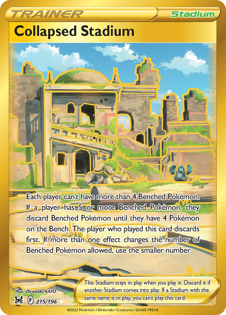 Collapsed Stadium – Lost Origin 215/196 Pokémon card