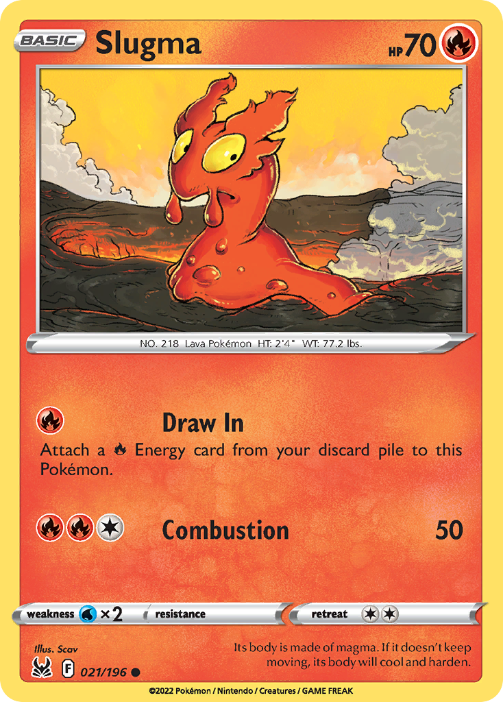 Slugma – Lost Origin 021/196 Pokémon card