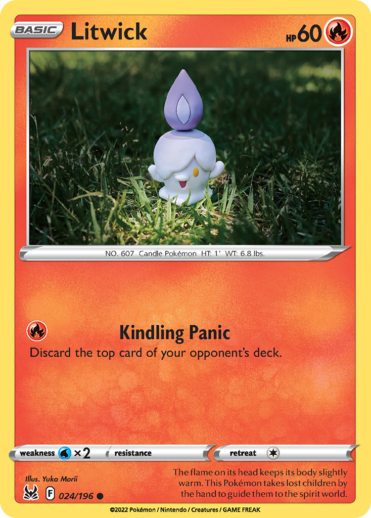 Litwick – Lost Origin 024/196 Pokémon card