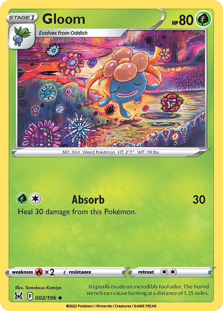 Gloom – Lost Origin 002/196 Pokémon card