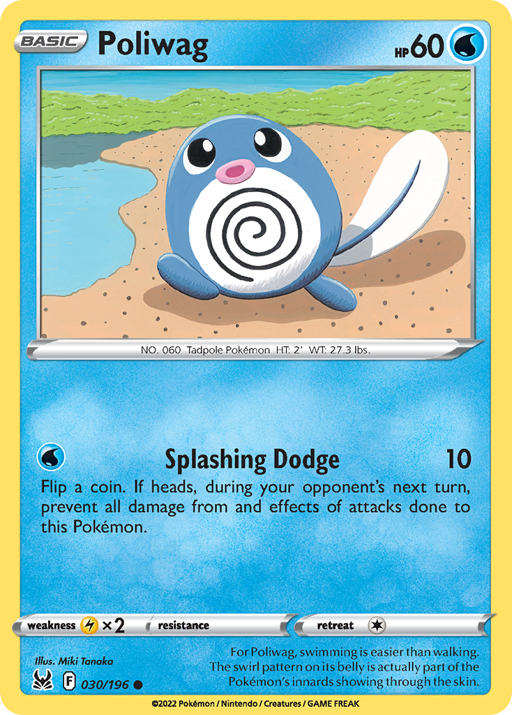 Poliwag – Lost Origin 030/196 Pokémon card