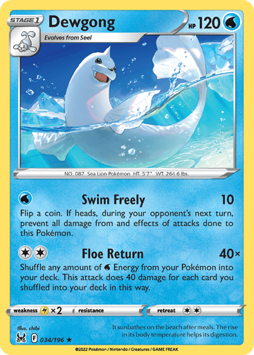 Dewgong - Lost Origin 34