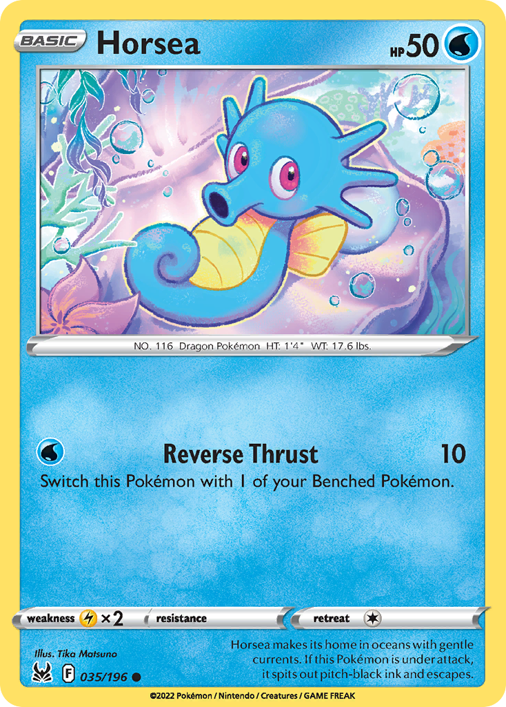 Horsea – Lost Origin 035/196 Pokémon card