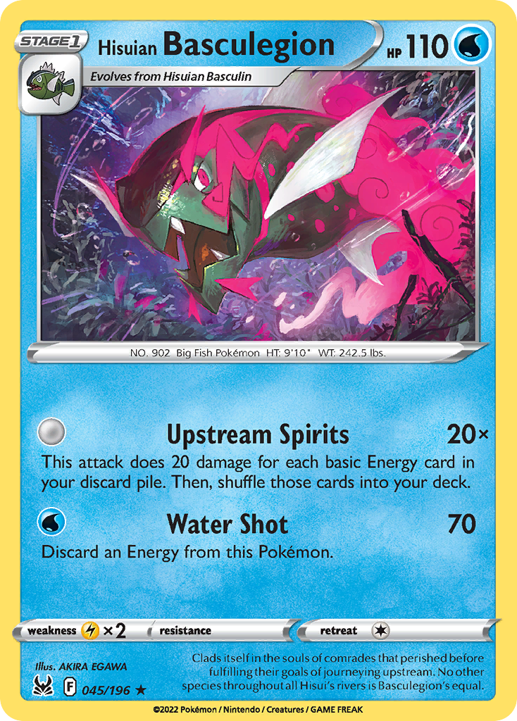 Hisuian Basculegion – Lost Origin 045/196 Pokémon card