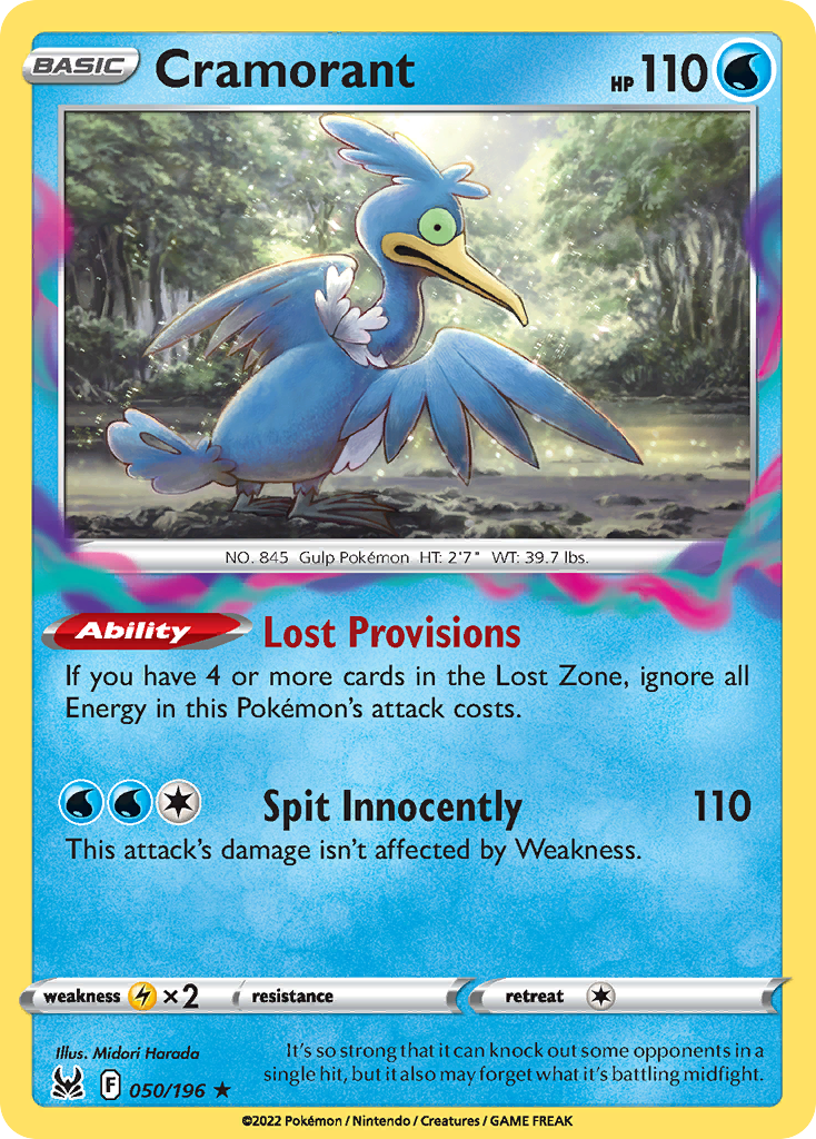 Cramorant – Lost Origin 050/196 Pokémon card