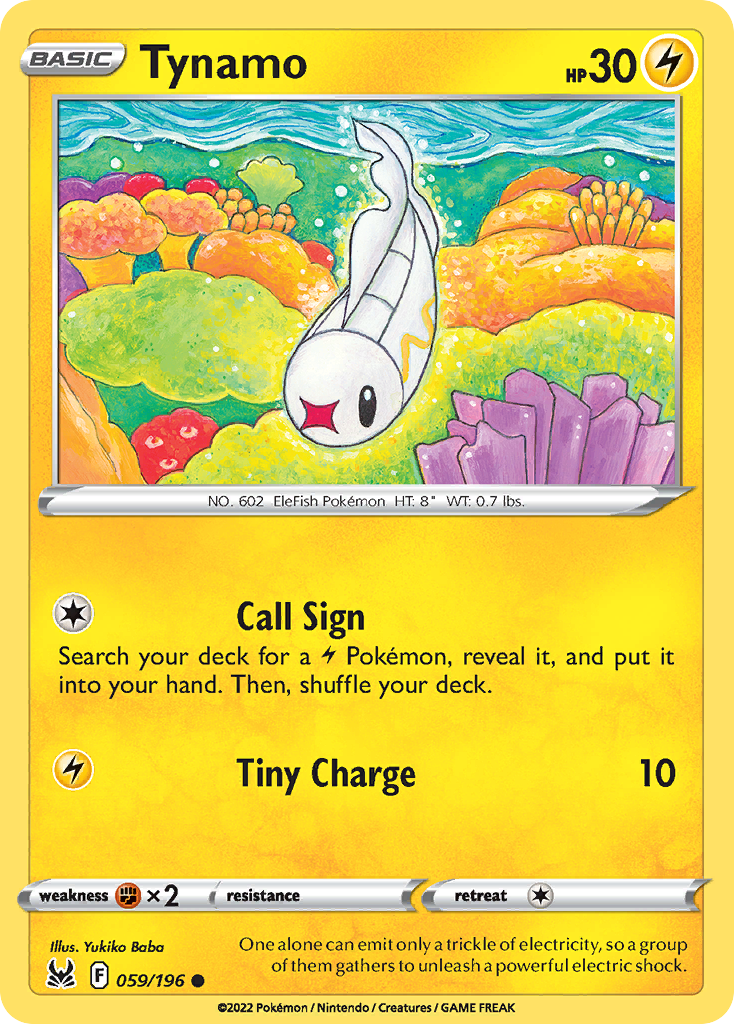 Tynamo – Lost Origin 059/196 Pokémon card