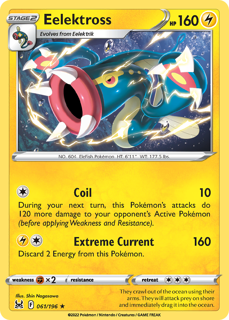Eelektross – Lost Origin 061/196 Pokémon card