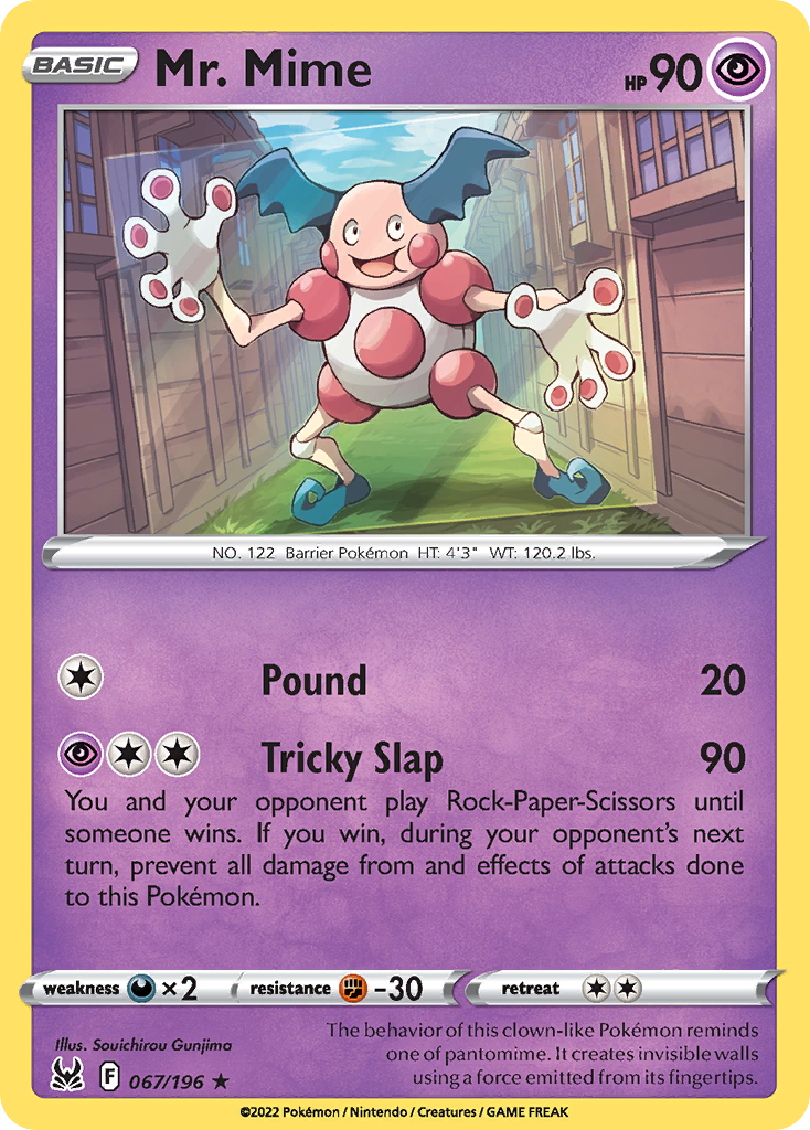 Mr. Mime – Lost Origin 067/196 Pokémon card